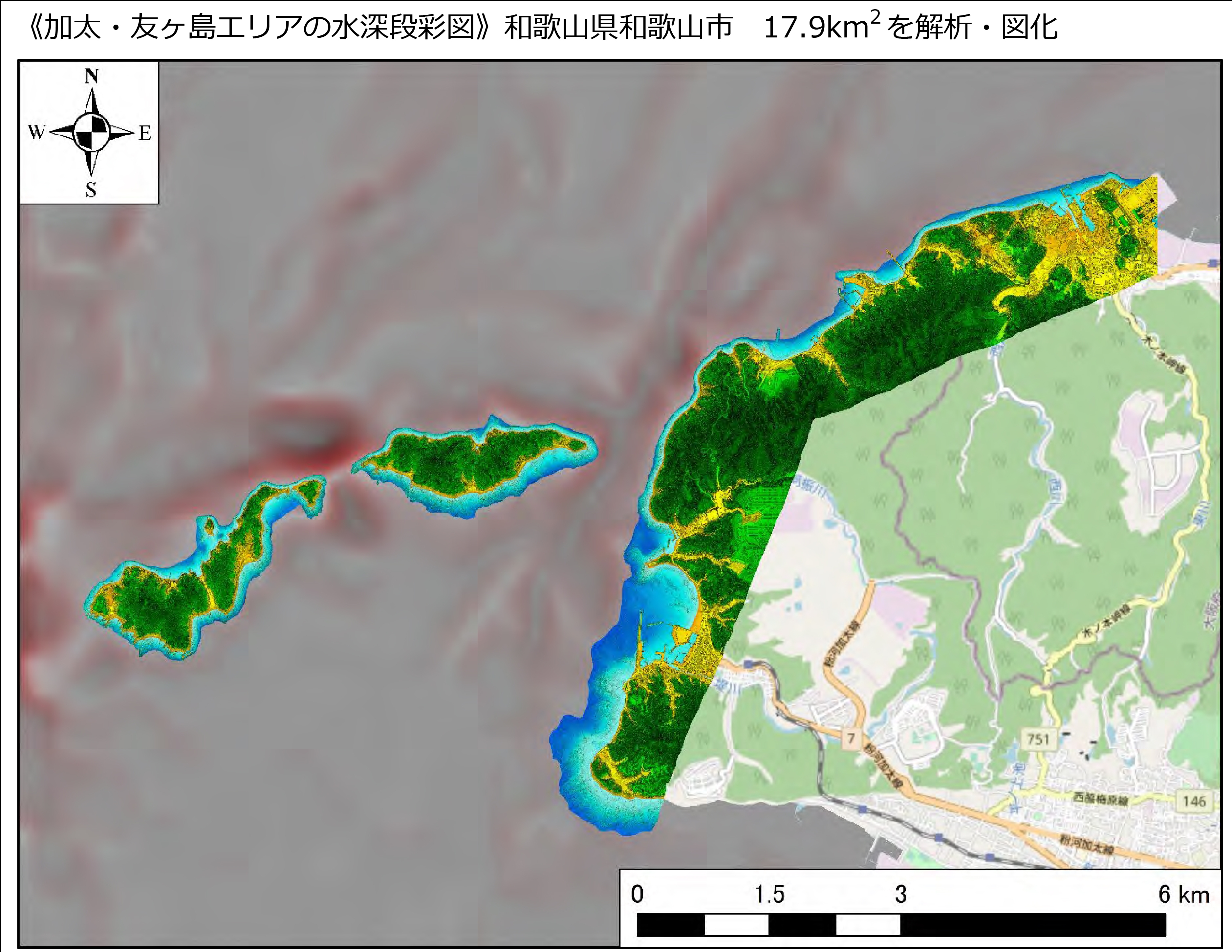 新規エリア追加 海底地形マップアプリ 釣りドコ に 加太 友ヶ島エリア を追加 アジア航測のプレスリリース