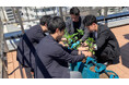 IoTセンサーやAIの活用を目指し、本社のテラスにてオフィス菜園を開始