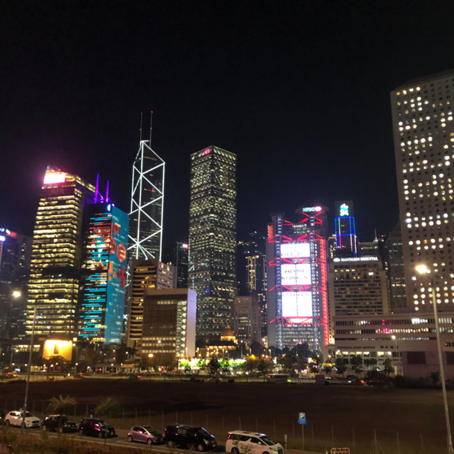 香港の夜景です。
