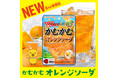大好評のかむかむ炭酸シリーズよりオレンジソーダ味が登場！