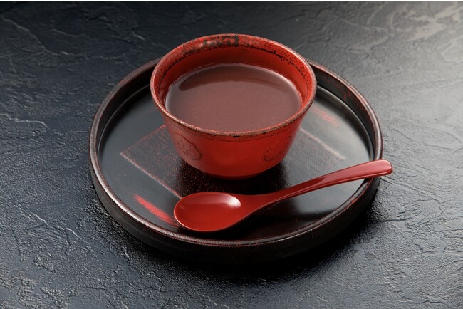 おしるこ 御前こし 盛り付け図 おしるこ 御前こし 盛り付け図