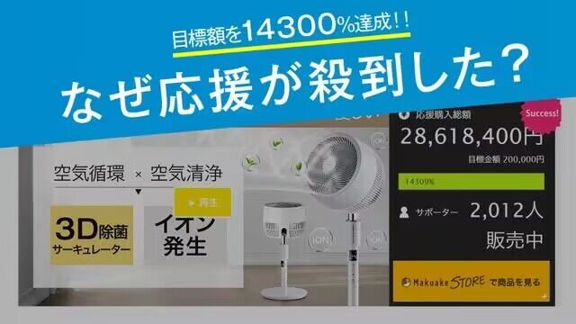 初代の応援購入総額2800万円突破】音声操作可能で更に使いやすく