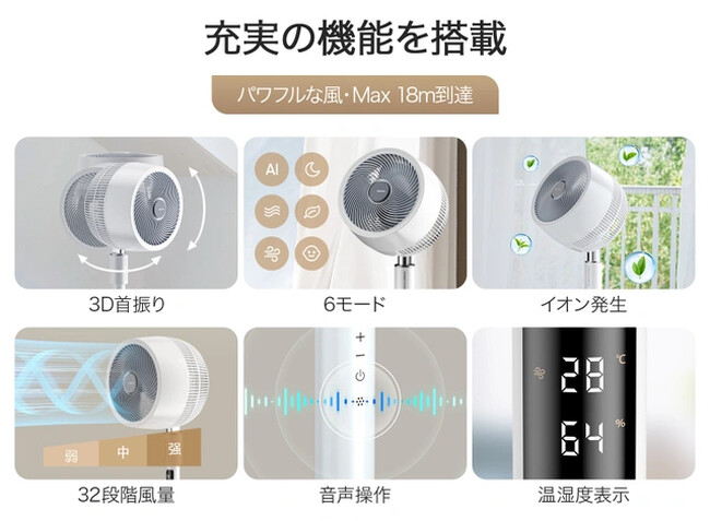 18日で3000万突破！人気NO.1】次世代サーキュレーターの魅力とは