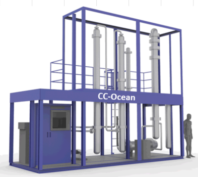 搭載予定のCO2 回収小型デモプラント(イメージ)