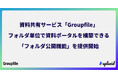 資料共有サービス「Groupfile」、フォルダ単位で資料ポータルを構築できる「フォルダ公開機能」を提供開始