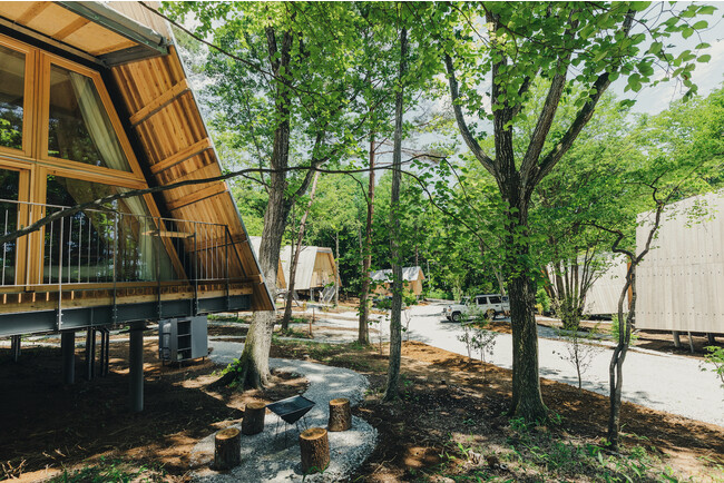 国産木材を使用し、自然環境にも配慮されたSANU Cabin
