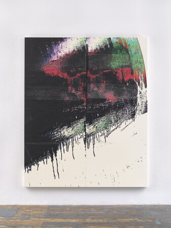 Wade Guyton, Untitled (2022). (C) Wade Guyton. Courtesy Matthew Marks Gallery