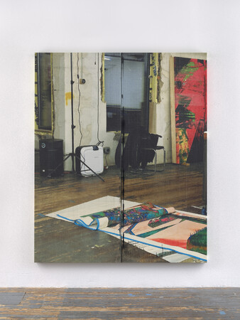 Wade Guyton, Untitled (2022). (C) Wade Guyton. Courtesy Matthew Marks Gallery