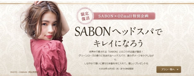 Sabon Ozmall 特別企画 人気のコラボプランが10 3 水 までの期間限定で復活 企業リリース 日刊工業新聞 電子版