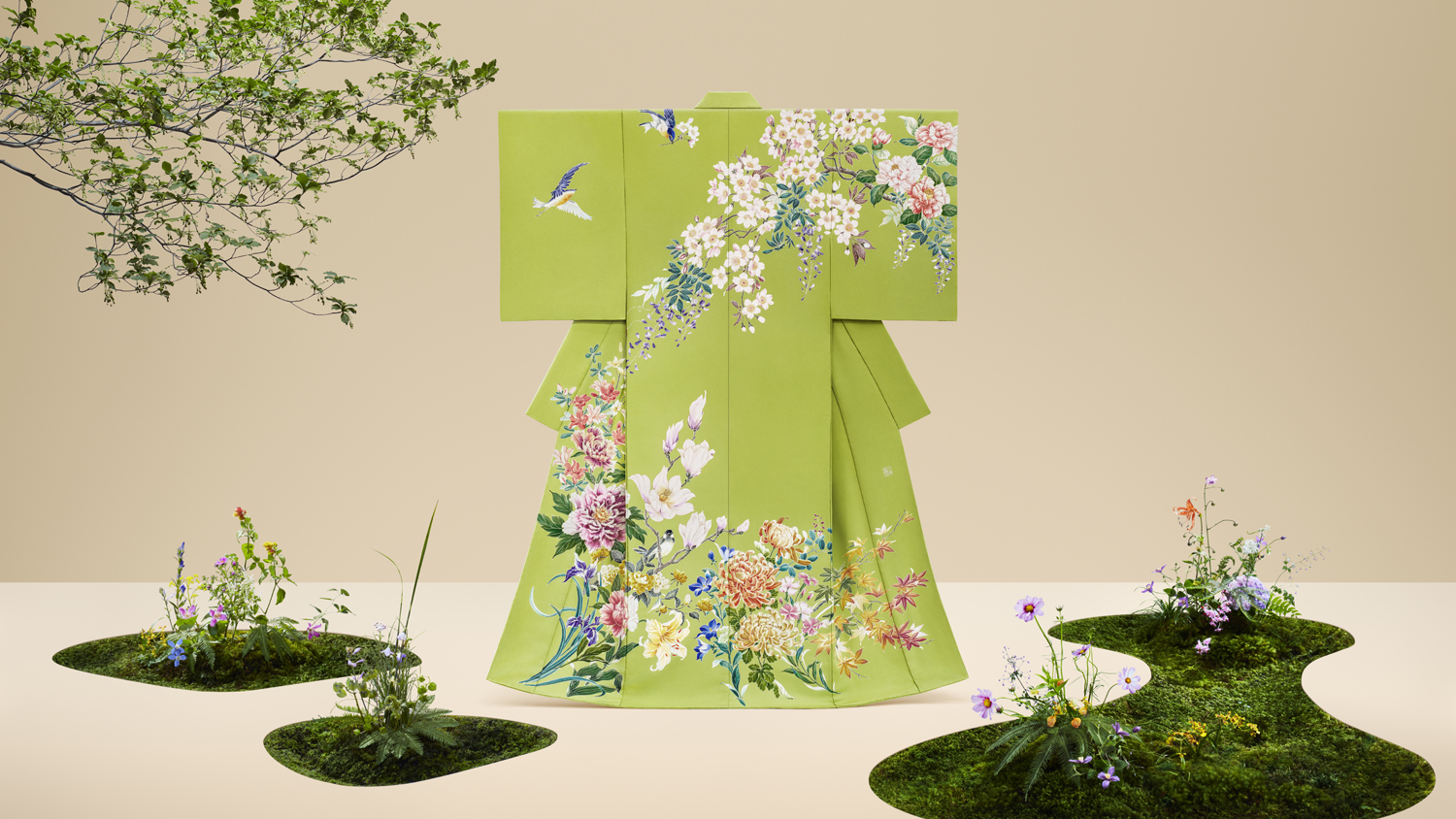 京友禅の千總 新コレクション「花と鳥と」|株式会社千總のプレスリリース