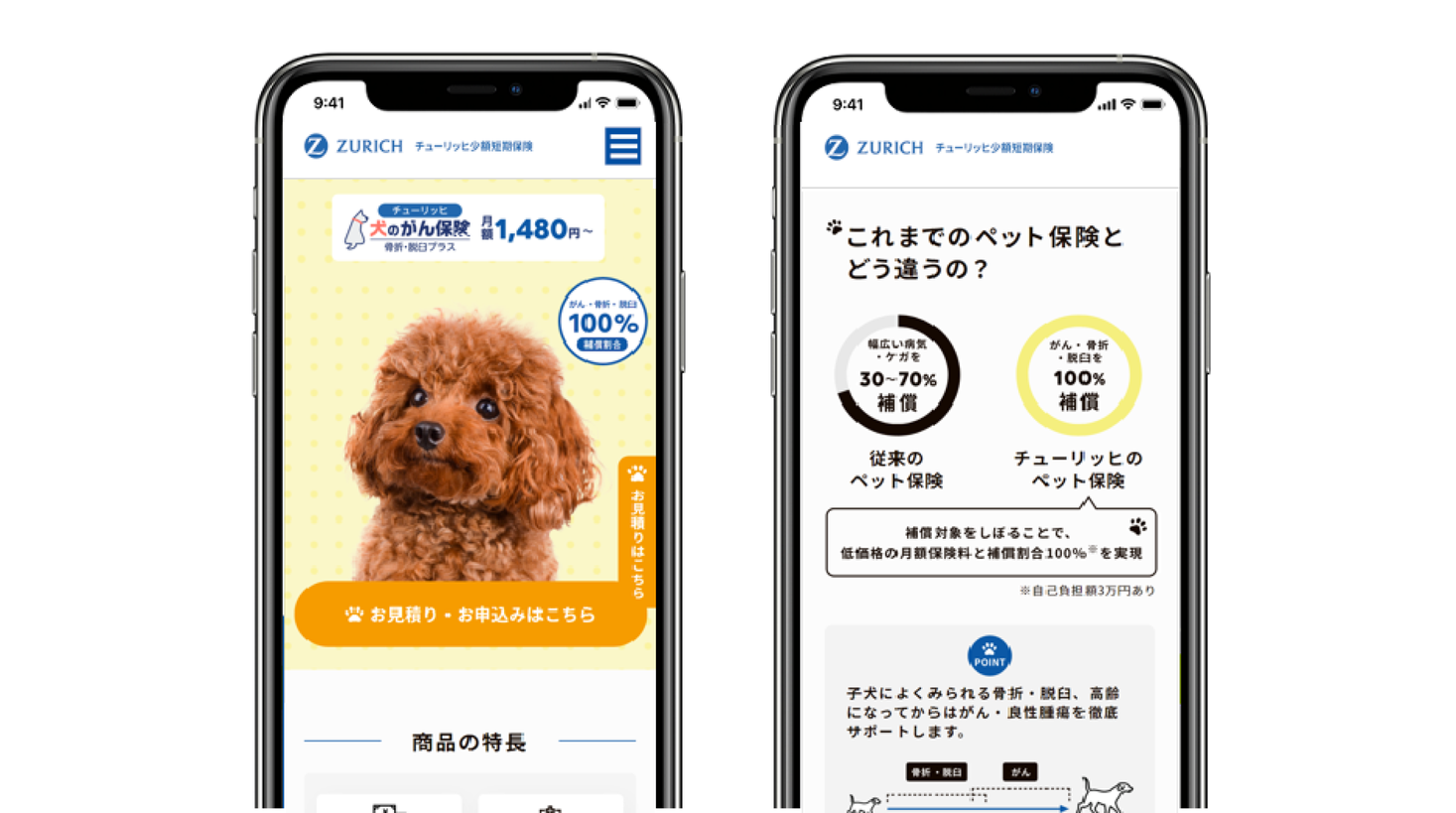 犬の健康管理アプリ『onedog』が、チューリッヒのペット保険「犬