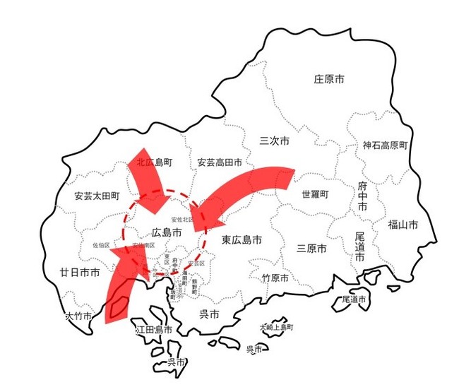 市内中心部に専門医が偏在 市内中心部に専門医が偏在