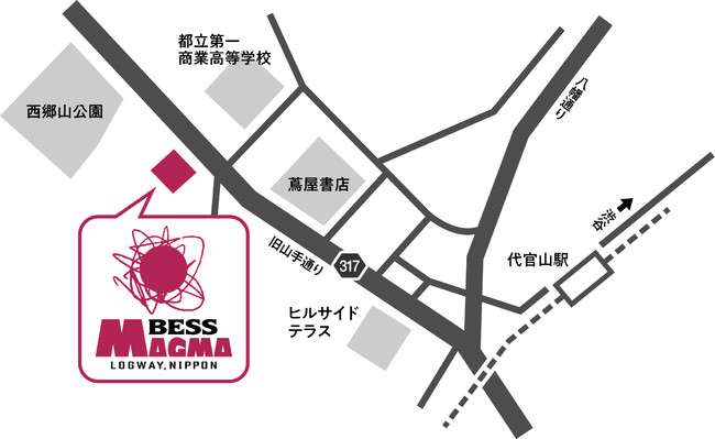 [代官山駅から歩7分、都立第一商業高校向い] 代官山駅から歩7分、都立第一商業高校向い