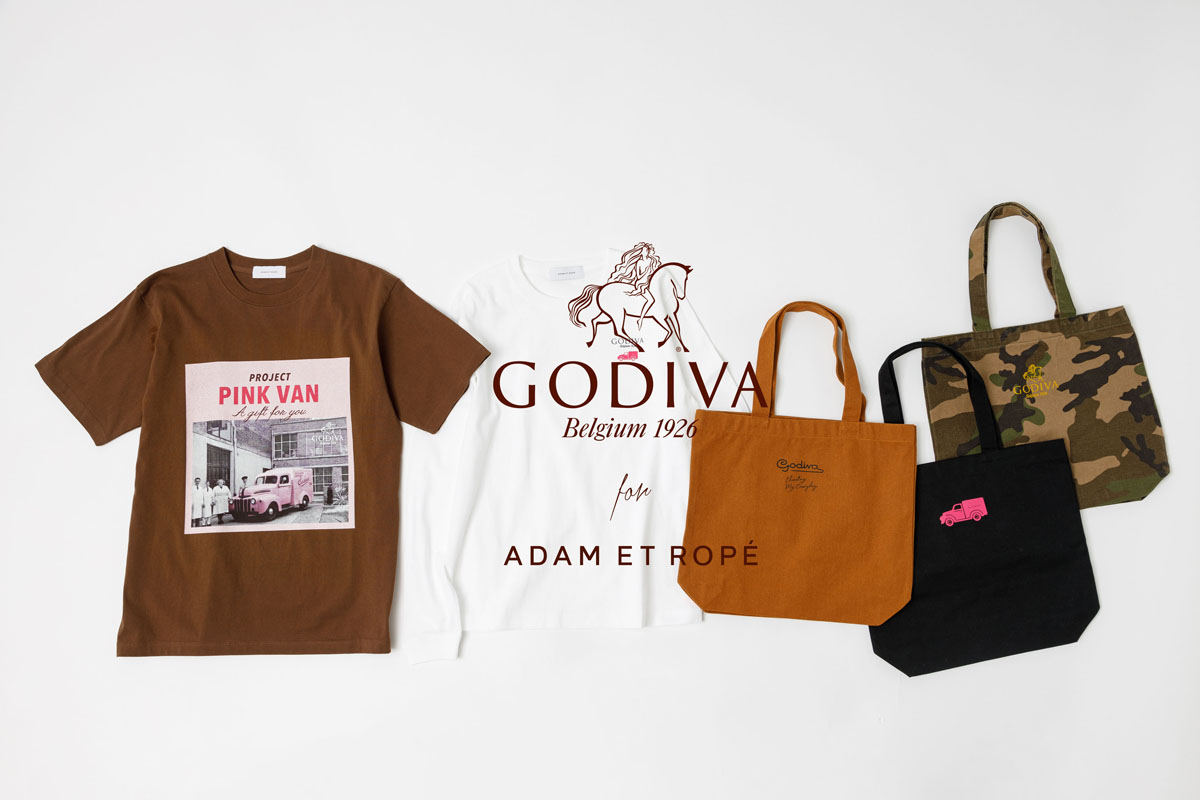 Adam Et Rope とgodiva ゴディバ のコラボレーション ロゴtシャツやトートバッグなどのスペシャルアイテムが1月30日 土 より発売 株式会社ジュンのプレスリリース