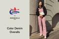 CIMARRON jeans(シマロンジーンズ)との別注カラーデニムオーバーオールがMADEMOISELLE ROPE' (マドモアゼル ロペ)より発売!