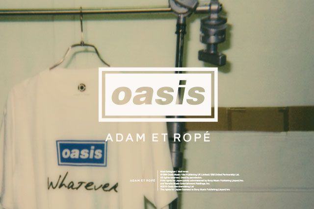 oasis×ADAM ET ROPE'の別注Tシャツコレクションの新作が発売開始｜株式