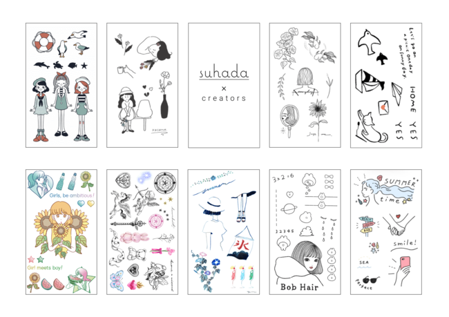 国内発タトゥーシールブランド Suhada がクリエイターコレクションを公開 株式会社suiheiのプレスリリース