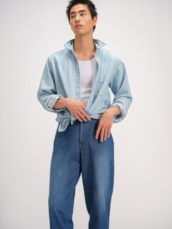 DENIM REGULAR SHIRT　フェード