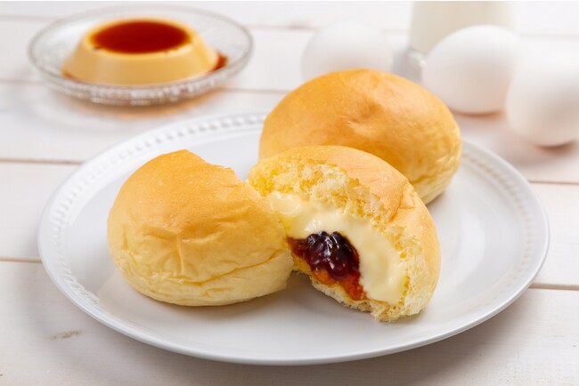 「プリンなくりーむパン」(イメージ) 「プリンなくりーむパン」(イメージ)