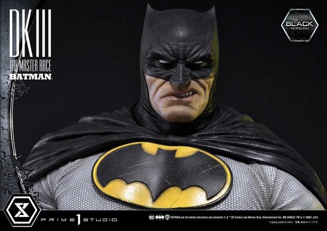 全世界350体限定生産 バットマンファン必見 屈指の名作コミック ダークナイトiiiマスターレース より 老齢かつマッシブなバットマンがブラック コスチュームで商品化 ゲーム エンタメ最新情報のファミ通 Com