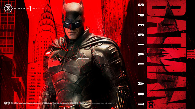 22年春の公開予定の劇場最新作 The Batman ザ バットマン より プロモーション用描き下ろしイラスト を立体化した ハイエンド大型フィギュアが登場 株式会社プライム1スタジオのプレスリリース