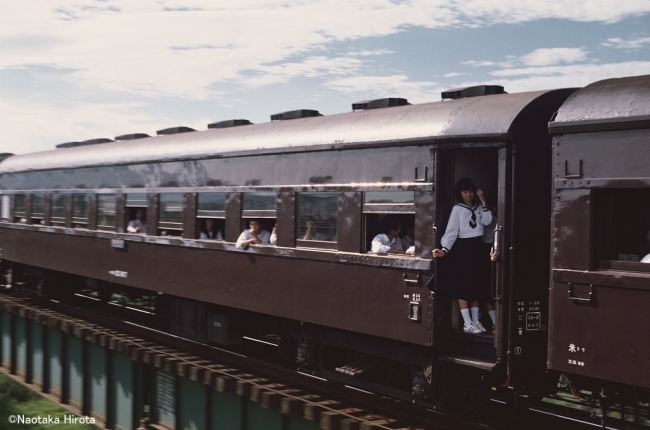 列車通学。　山陰本線　伯耆大山～米子　1978年6月17日
