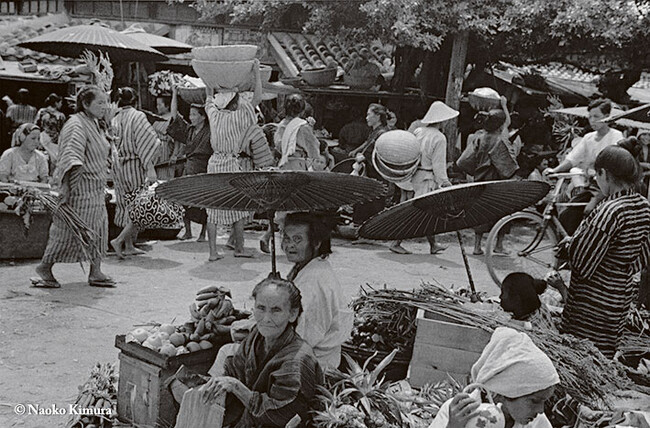 那覇の市場、本通り、沖縄、1936年