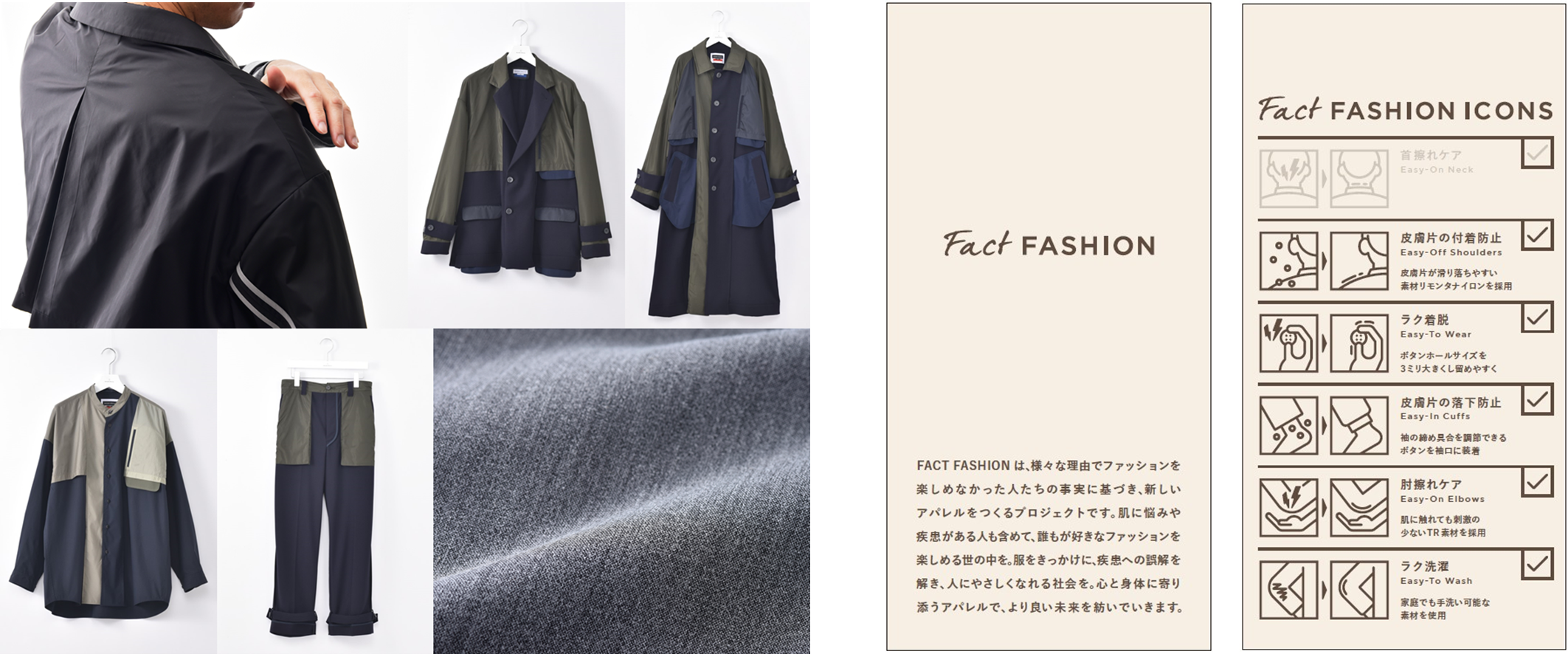 ヤンセン、乾癬患者さんの声から生まれた衣服ブランド「FACT FASHION