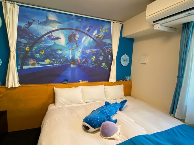 「水族館ルーム」ジンベイザメのぬいぐるみをお休みのお供に 「水族館ルーム」ジンベイザメのぬいぐるみをお休みのお供に