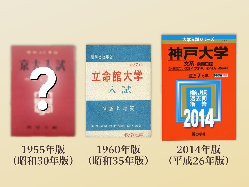 赤本60周年特別企画 最古の赤本を探しています 創刊号は1954年 昭和29年 発行 株式会社 世界思想社教学社のプレスリリース