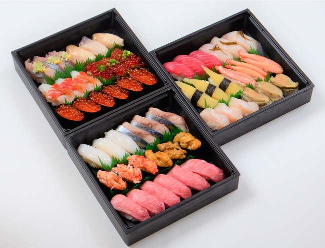年末年始の新定番 年越し寿司 三段重 を東京でも販売 回転寿司根室花まる 株式会社はなまるのプレスリリース