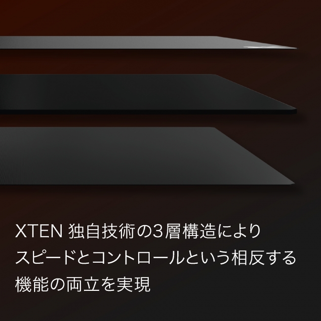 XTEN独自技術 3層構造