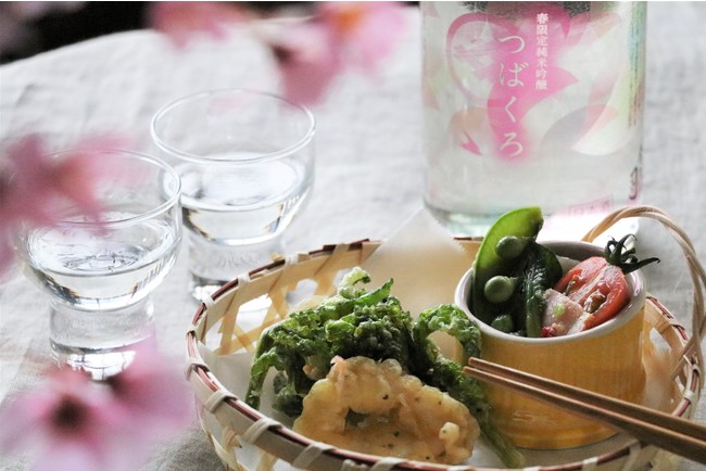 菜の花やヤリイカなど春の食材と一緒に 菜の花やヤリイカなど春の食材と一緒に