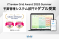 経営支援クラウド「bixid（ビサイド）」、「ITreview Grid Award 2026 Summer」予算管理システム部門で「Leader」を獲得