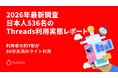 2026年最新調査 : 日本人536名に聞くThreadsの利用実態レポート