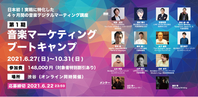 日本一の音楽デジタルマーケターになれる 4ヶ月の超実戦 音楽マーケティング講座が開講決定 Studio Entre株式会社のプレスリリース