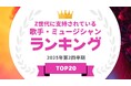 『タレントパワーランキング』がZ世代に支持されている歌手・ミュージシャンランキングを発表!WEBサイト『タレントパワーランキング』ランキング企画第397弾!