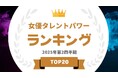 『タレントパワーランキング』が2025年5月度調査女優タレントパワーランキングを発表!WEBサイト『タレントパワーランキング』ランキング企画第399弾!