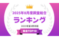 「タレントパワーランキング」2025年8月度調査(第3四半期)の総合 トップ10を発表!!