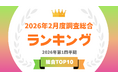 「タレントパワーランキング」2026年2月度調査（第1四半期）の総合 トップ10を発表！！