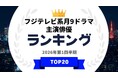 『タレントパワーランキング』が2020年以降のフジテレビ系月9ドラマで主演した俳優ランキングを発表！WEBサイト『タレントパワーランキング』ランキング企画第421弾！