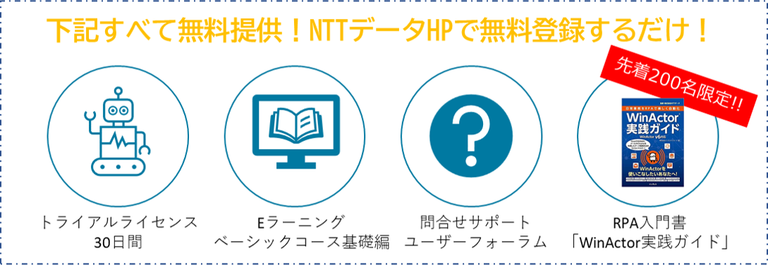 先着0名に入門書プレゼント 国内シェアno 1 Rpa Winactorに待望の無料トライアルが登場 ロボフィス株式会社のプレスリリース