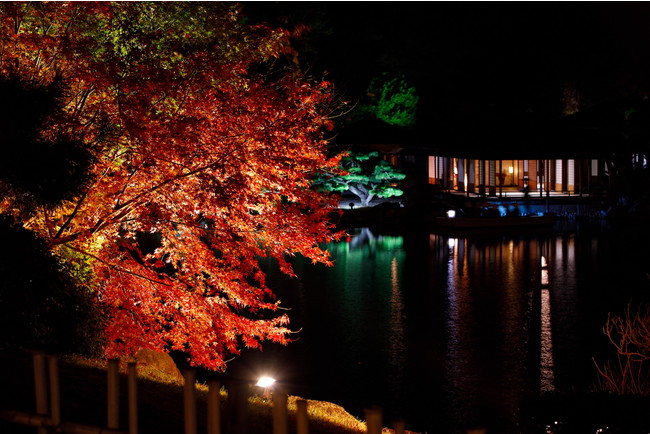 紅葉に燃える香川の名園で ひとときの夜の夢 栗林公園ライトアップ 公益社団法人香川県観光協会のプレスリリース