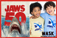 子供服ブランド「WASK(ワスク、株式会社べべ)」より、『JAWS(ジョーズ)』映画公開50周年を記念して、コラボレーションアイテムが新登場‼