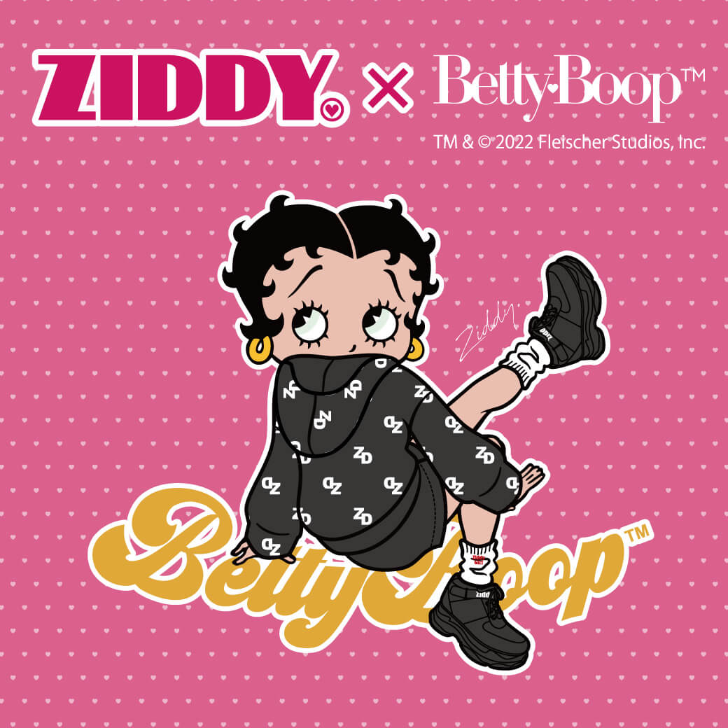 世代を超えて世界中で大人気な『Betty Boop™』がガールズブランドZIDDY