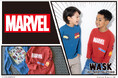 子供服ブランド「WASK(ワスク、株式会社べべ）」より、　　　WASKオリジナルデザインの「MARVEL(マーベル)」アイテムが新登場‼
