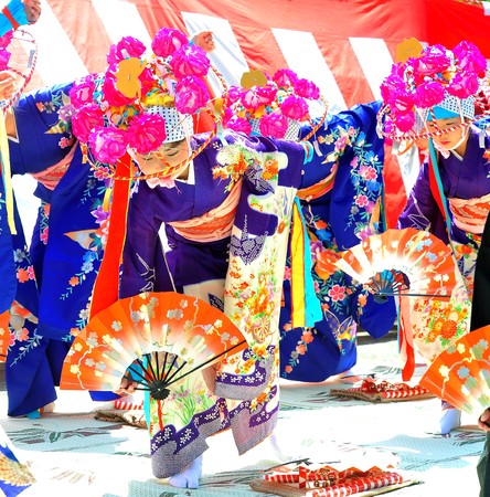 秋保大滝不動尊祭礼奉納 平成27年 (馬場の田植踊)