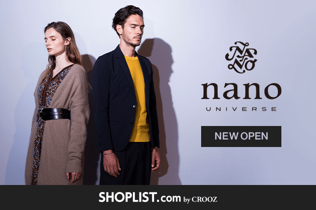 ファッション通販サイト Shoplist Com By Crooz 全国約70店舗を展開する人気セレクトショップ Nano Universe ナノ ユニバース が新規オープン Croozのプレスリリース