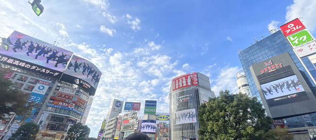 渋谷ビジョンジャックの様子