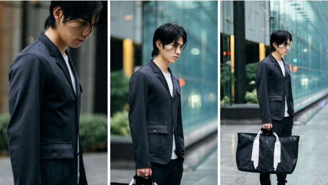 wjk「ALPHABET COLLECTION」MOVING TOTE BAG黒